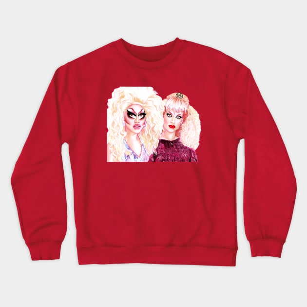 Trixie and Katya Crewneck Sweatshirt by kuinif